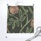 Moody Pomegranate Modern Botanical Fruit Arts And Crafts Nouveau Vintage Style Retro Green Custom Printed Fabric by Spoonflower Various Fabrics by the Yard or Fat Quarter